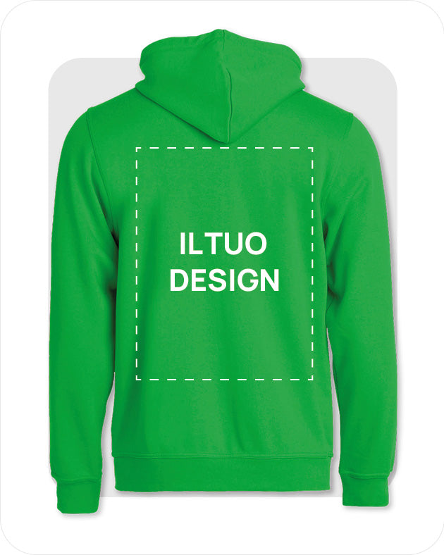 Felpa Uomo con Cappuccio e Cerniera