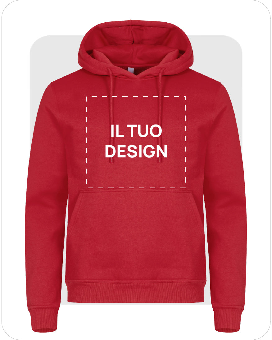 Felpa Unisex con Cappuccio