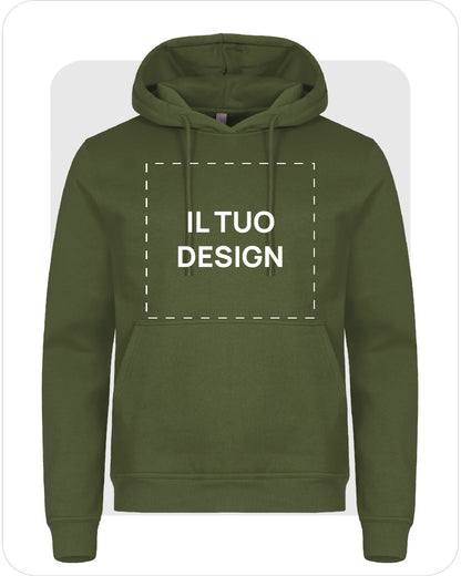 Felpa Unisex con Cappuccio