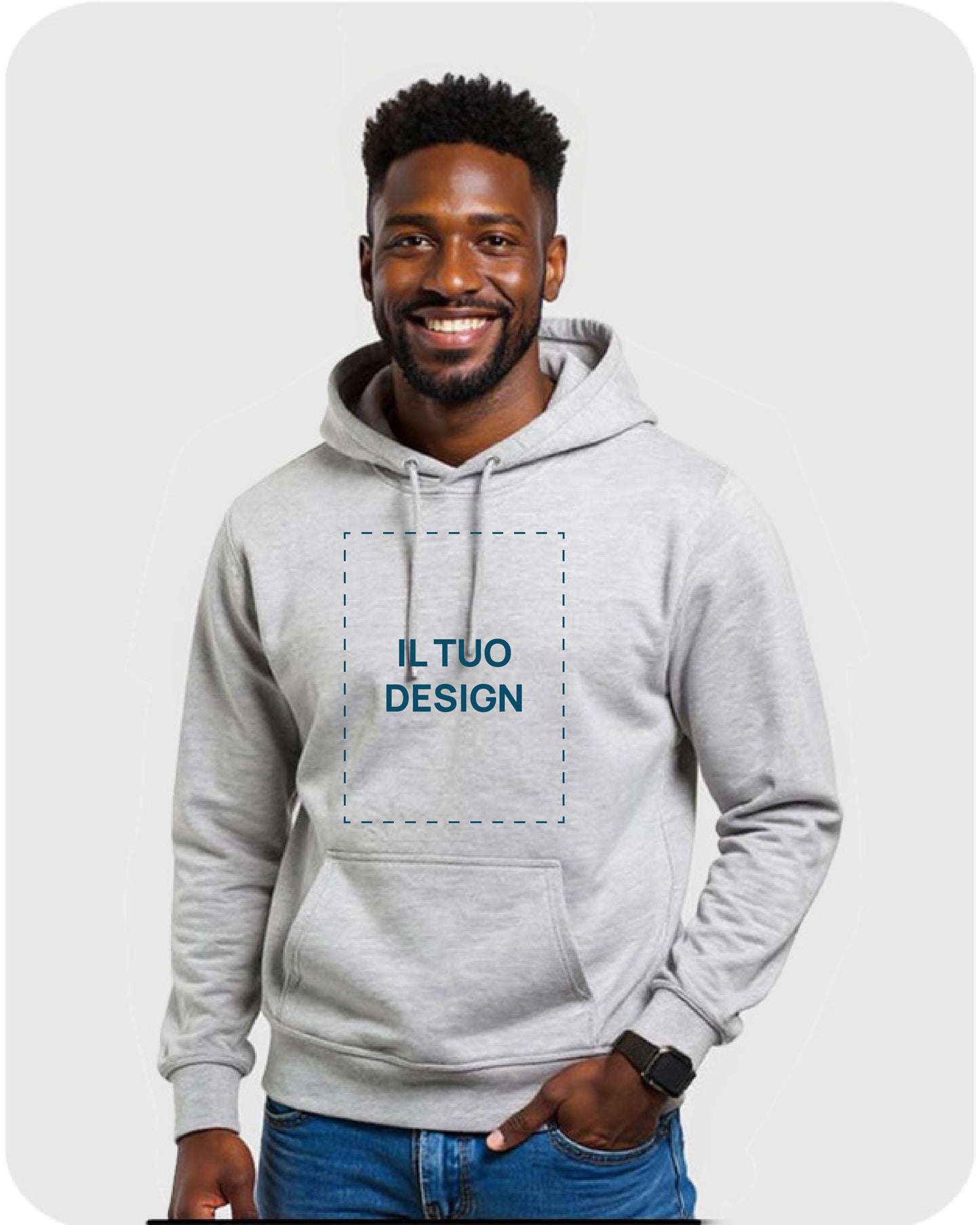 Felpa Unisex con Cappuccio