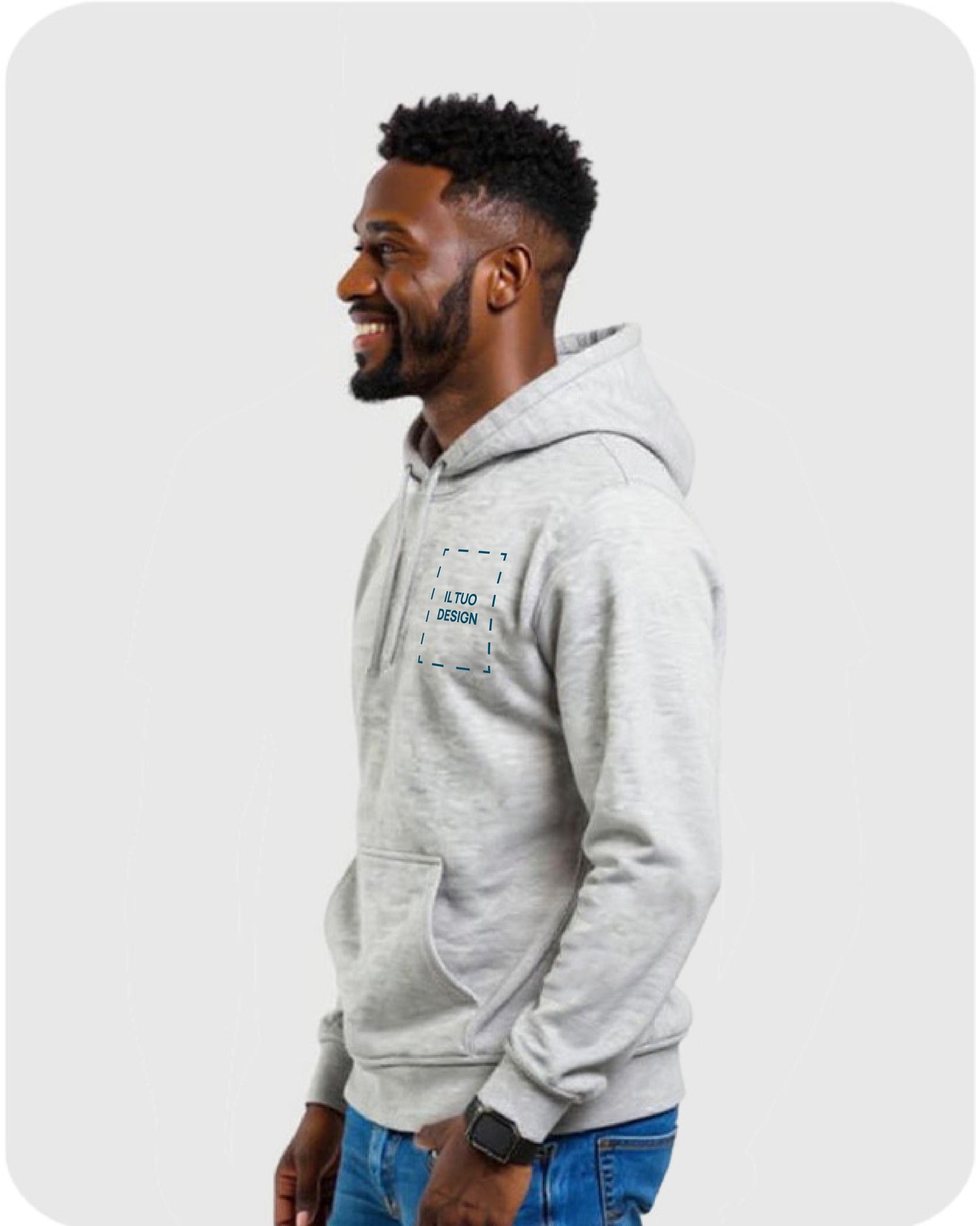 Felpa Unisex con Cappuccio