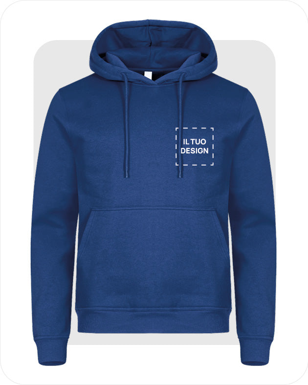 Felpa Unisex con Cappuccio