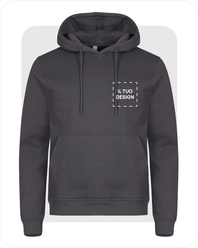 Felpa Unisex con Cappuccio