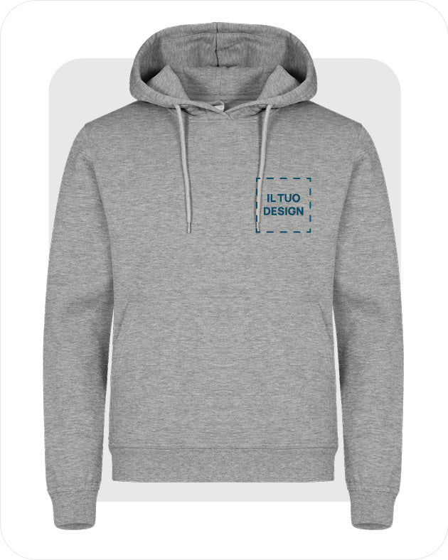 Felpa Unisex con Cappuccio