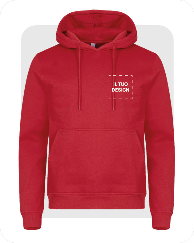 Felpa Unisex con Cappuccio