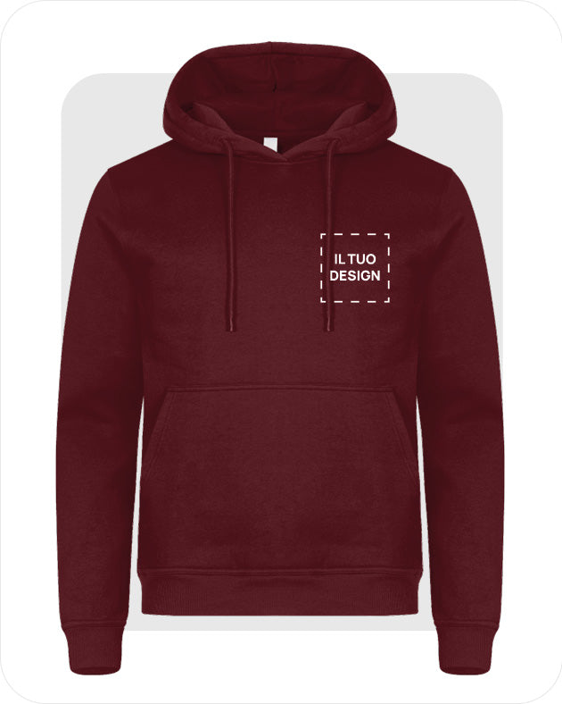 Felpa Unisex con Cappuccio