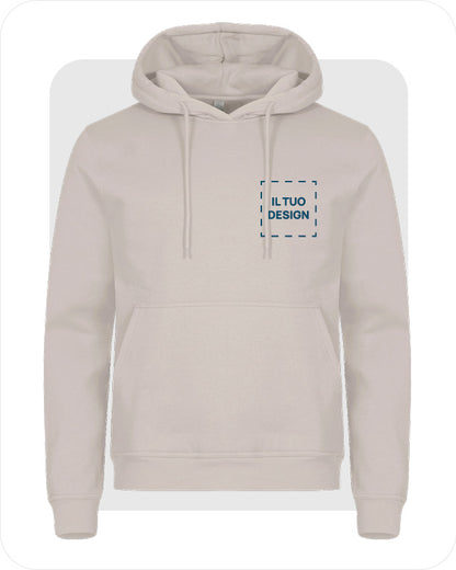 Felpa Unisex con Cappuccio