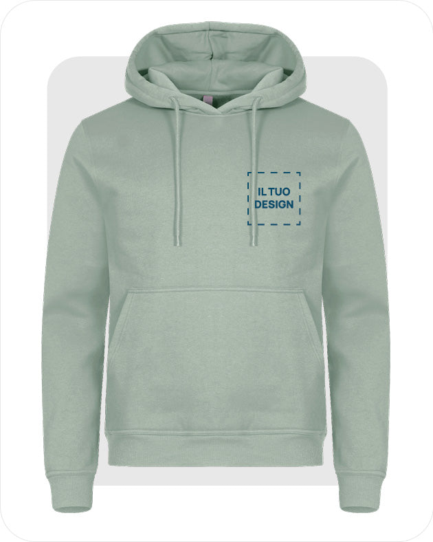 Felpa Unisex con Cappuccio