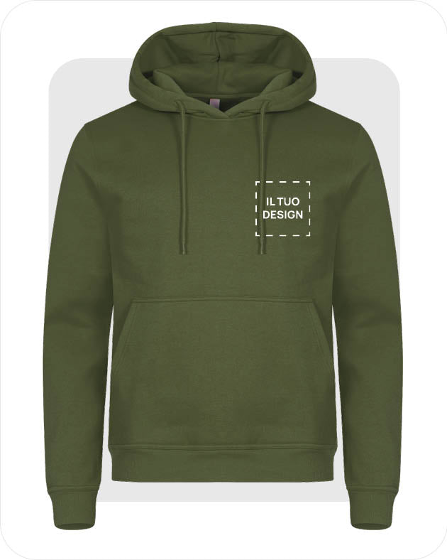 Felpa Unisex con Cappuccio