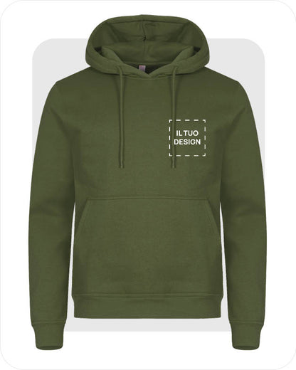 Felpa Unisex con Cappuccio