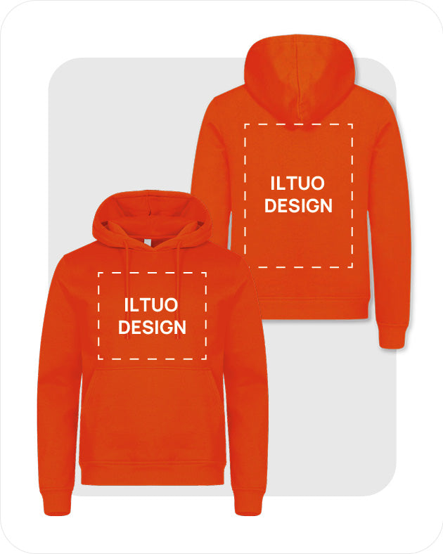 Felpa Unisex con Cappuccio