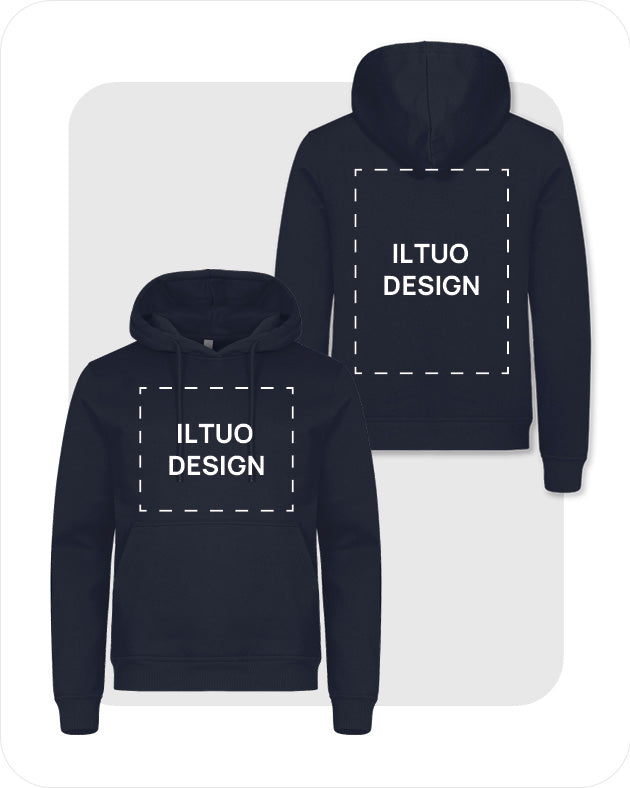 Felpa Unisex con Cappuccio