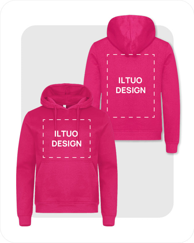 Felpa Unisex con Cappuccio