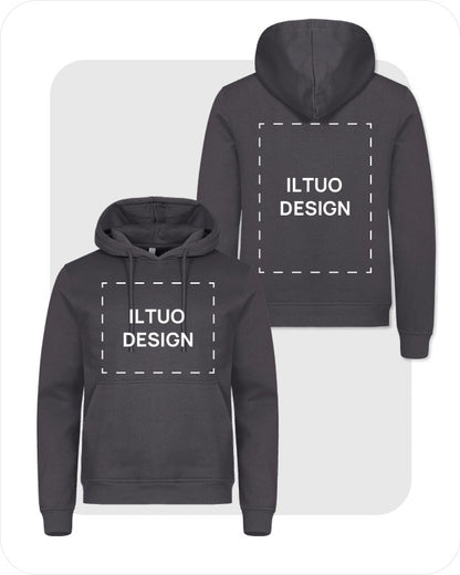 Felpa Unisex con Cappuccio
