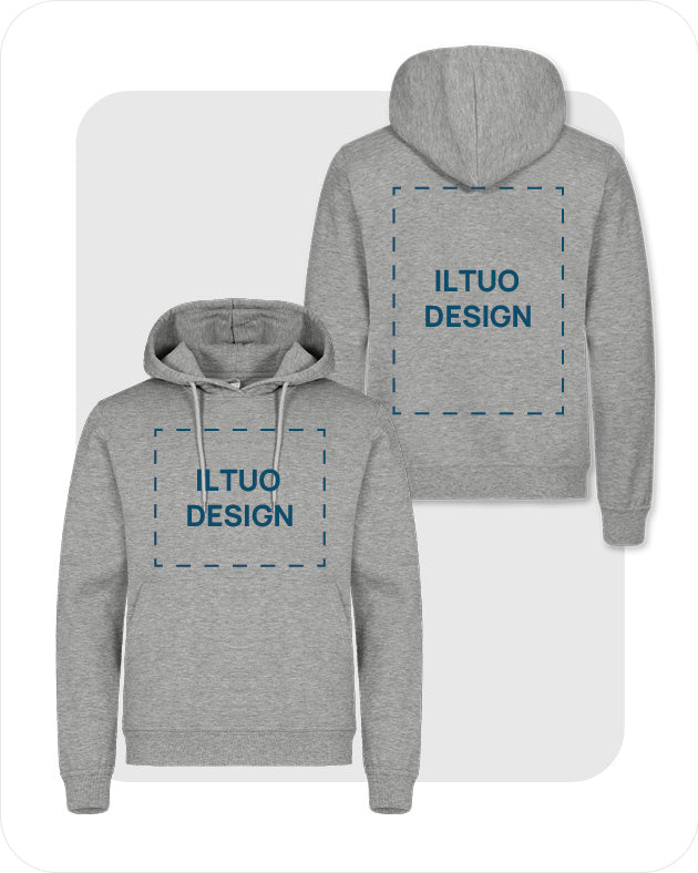 Felpa Unisex con Cappuccio