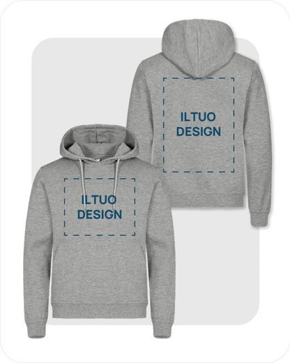 Felpa Unisex con Cappuccio