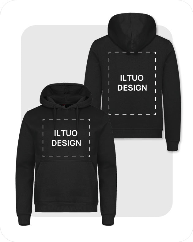 Felpa Unisex con Cappuccio