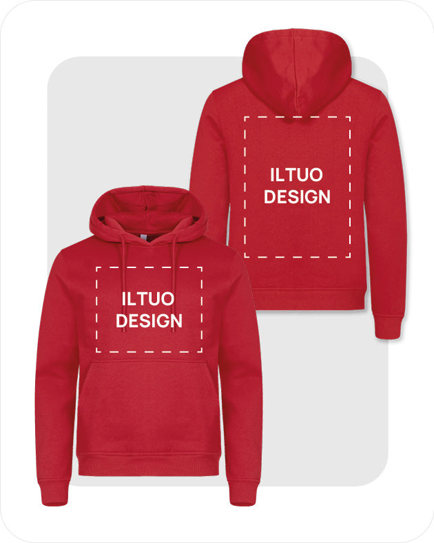 Felpa Unisex con Cappuccio