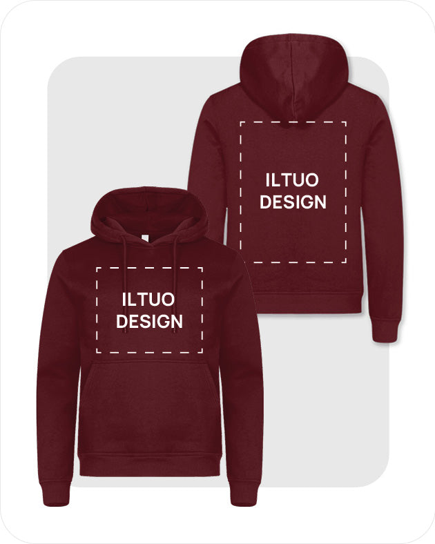 Felpa Unisex con Cappuccio