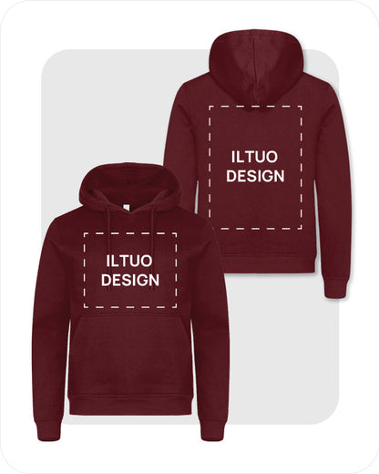 Felpa Unisex con Cappuccio