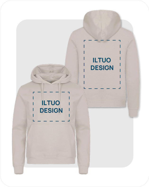 Felpa Unisex con Cappuccio