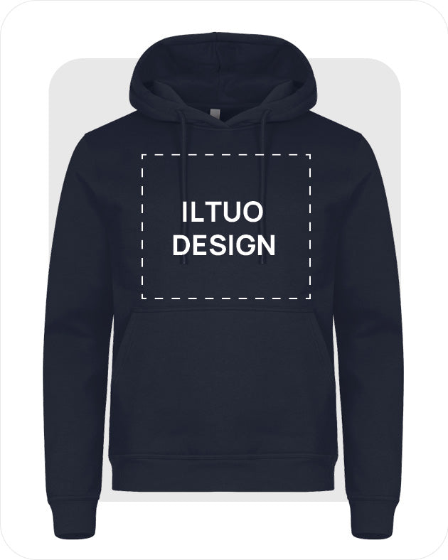 Felpa Unisex con Cappuccio