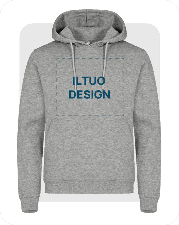 Felpa Unisex con Cappuccio