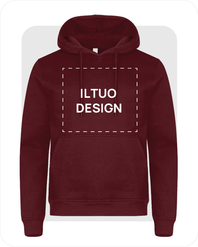 Felpa Unisex con Cappuccio