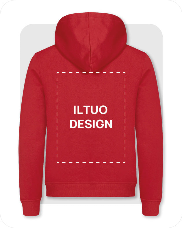 Felpa Unisex con Cappuccio