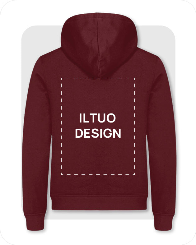 Felpa Unisex con Cappuccio