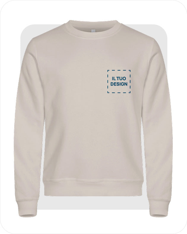 Felpa Unisex Girocollo