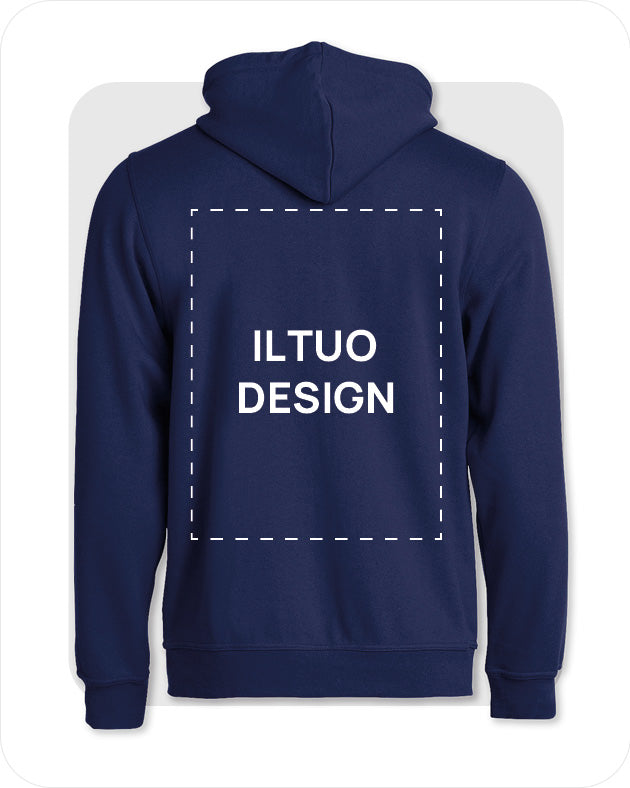 Felpa Uomo con Cappuccio e Cerniera