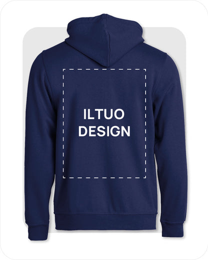 Felpa Uomo con Cappuccio e Cerniera