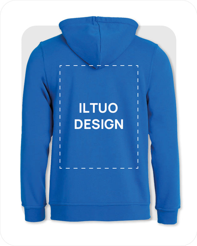 Felpa Uomo con Cappuccio e Cerniera