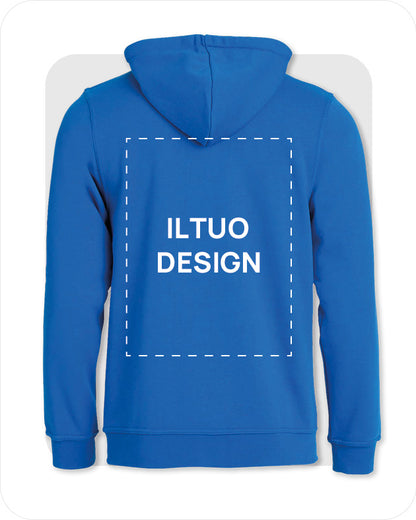 Felpa Uomo con Cappuccio e Cerniera