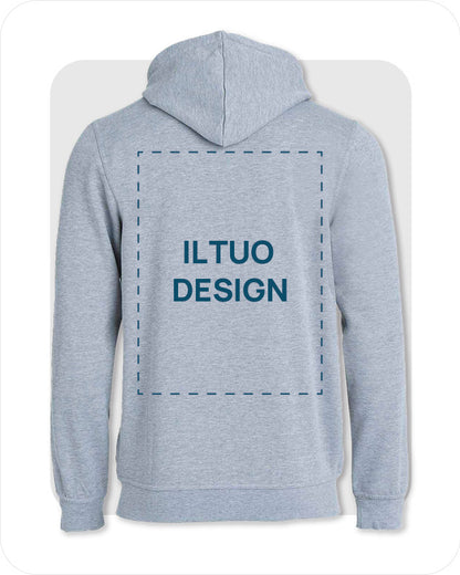 Felpa Uomo con Cappuccio e Cerniera