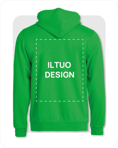 Felpa Uomo con Cappuccio e Cerniera
